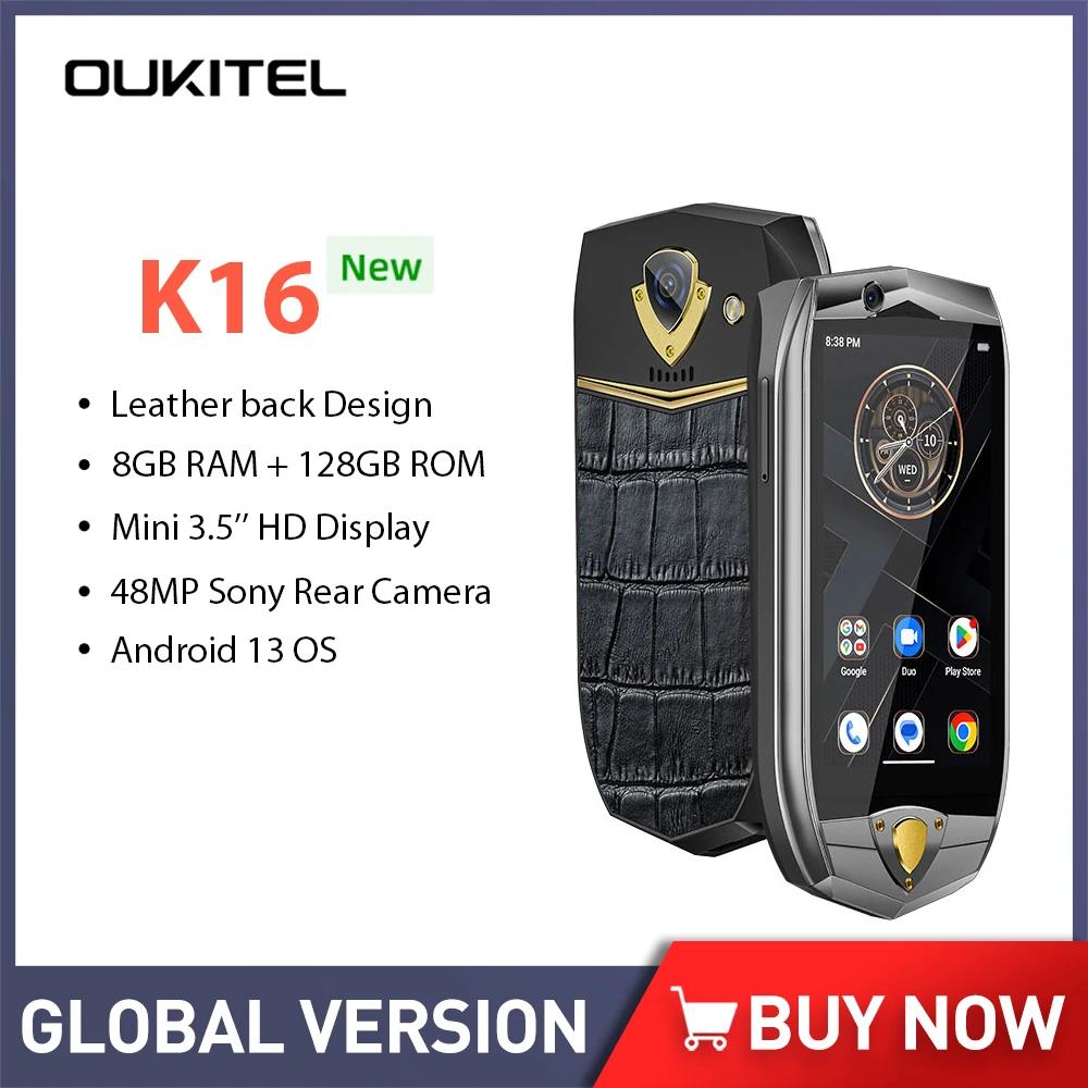 Oukitel K16 ߰ ޴, 3.5 ġ ÷, 8GB + 128GB, ȵ̵ 13.0 ̴ Ʈ, 48MP ī޶, 4G  ޴, 3050mAh NFC
